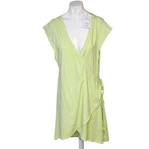 Daily Practice by Anthropologie Montauk V-Neck Wrap Dress Green Size Large